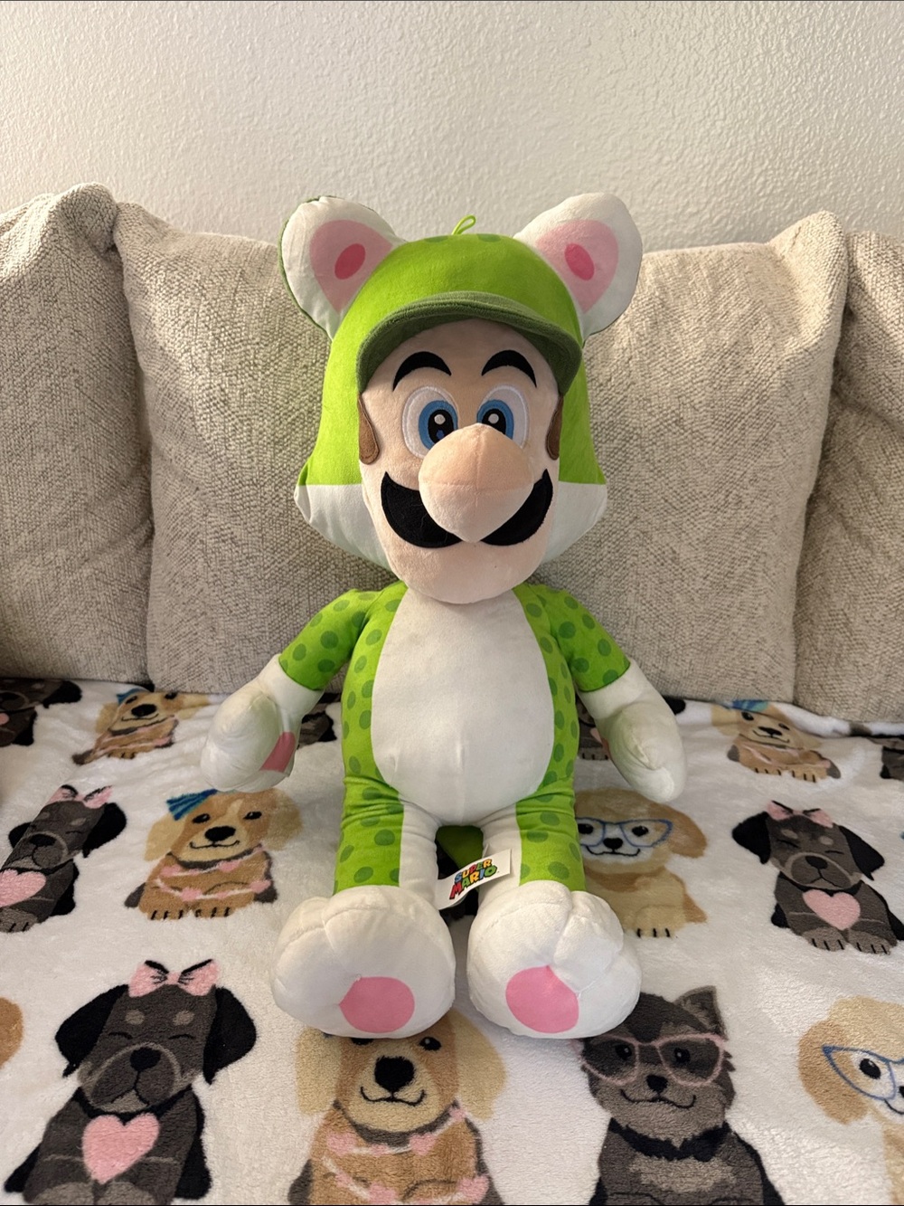Green Plush Character Toy - Cozy Frog Costume
